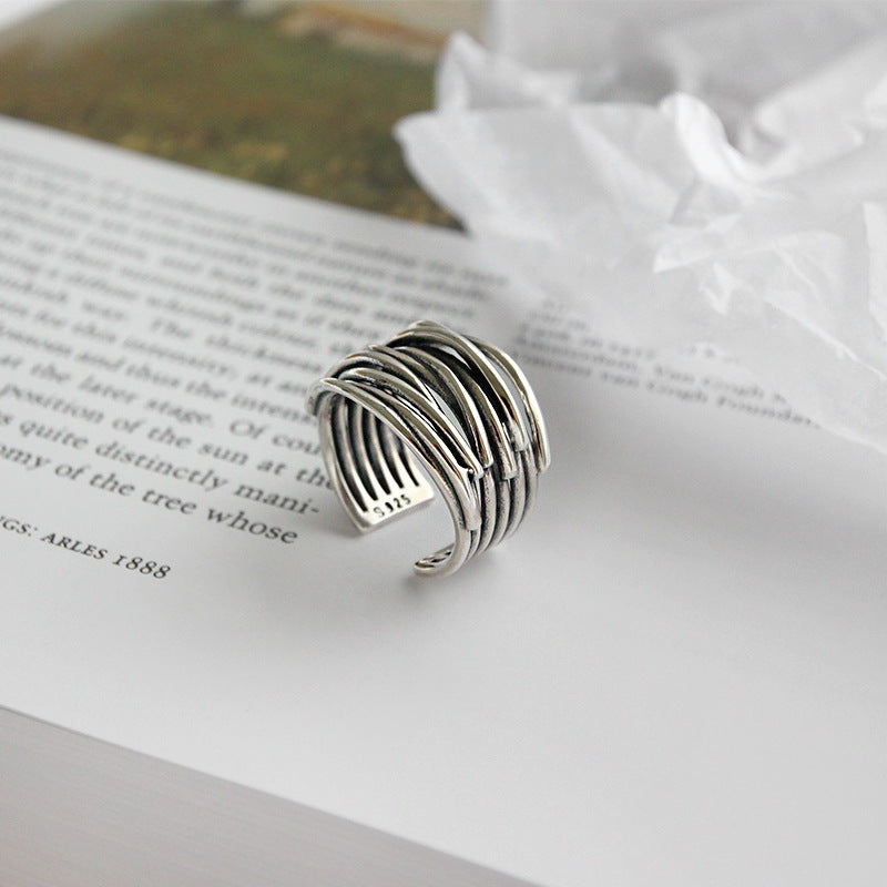 925 Sterling Silver Adjustable Layered Ring (BUY 1 GET 1 FREE)