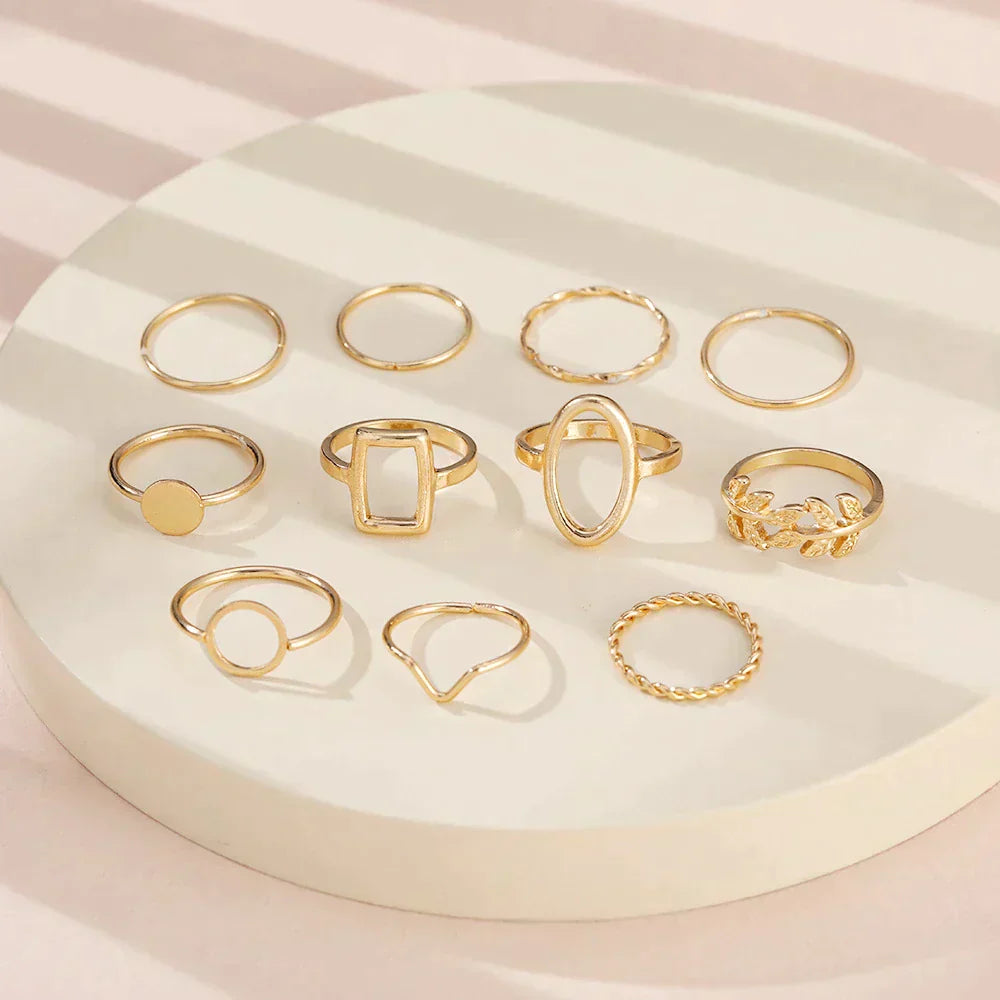 Pack 11 Vintage Silver Rings (BUY 1 GET 1 FREE)