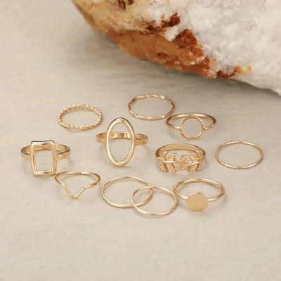 Pack 11 Vintage Silver Rings (BUY 1 GET 1 FREE)