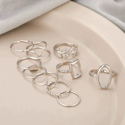 Pack 11 Vintage Silver Rings (BUY 1 GET 1 FREE)