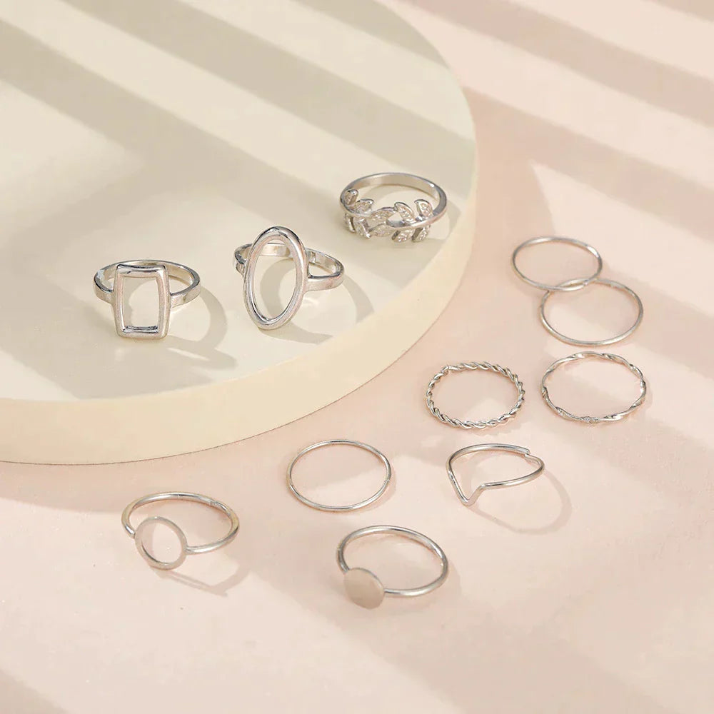 Pack 11 Vintage Silver Rings (BUY 1 GET 1 FREE)