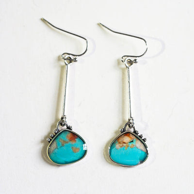 Vintage Earrings with Turquoise Stones