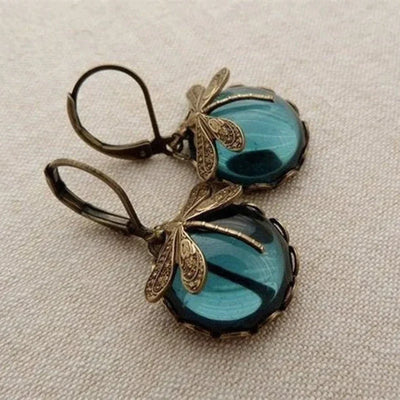 Spherical Dragonfly Earrings in Antique Gold (BUY 1 GET 1 FREE)