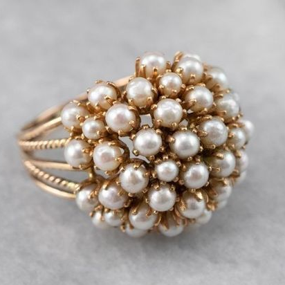 Inlaid Pearls Ring (BUY 1 GET 1 FREE)