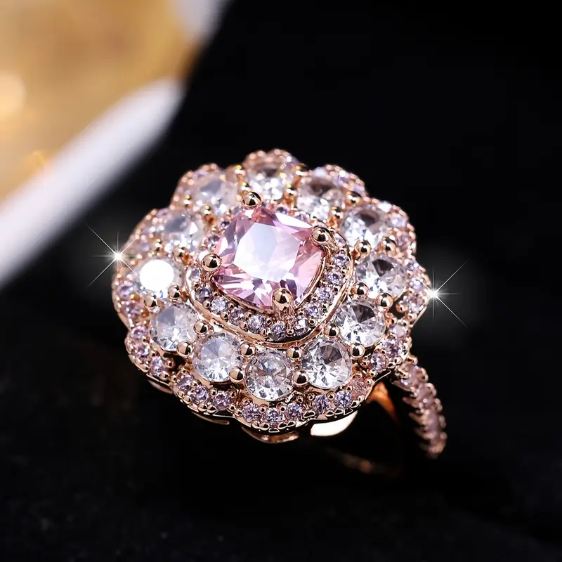 Pink Zirconia Ring