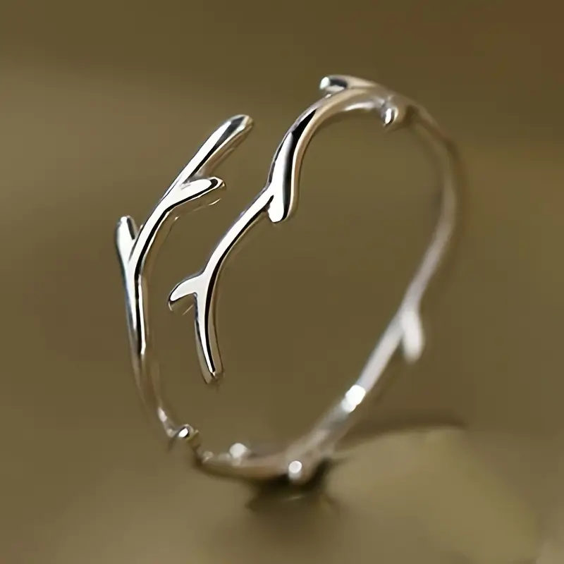 Silver Branch Ring